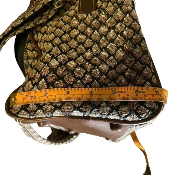 Dvf Vintage Floral Tapestry Brown Tan Carry On Travel Weekend Bag - Picture 11 of 12